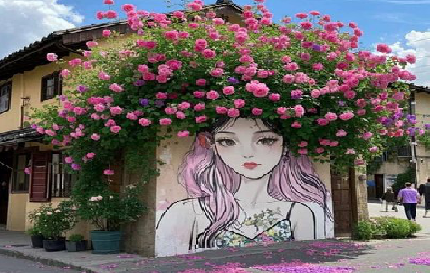 祥云怎么设计网红打卡墙绘