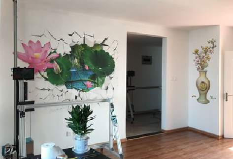 祥云墙体彩绘相比墙纸的优势。