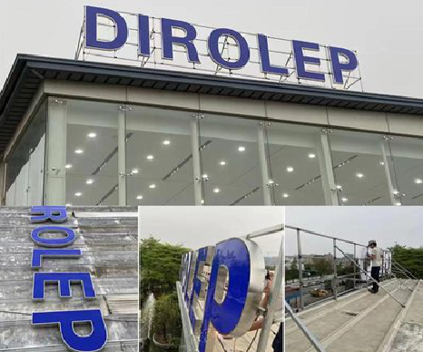 祥云楼顶发光字安装的注意事项。